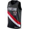 Shaedon Sharpe Portland Trail Blazers Nike Unisex Swingman Jersey - Black - Side View