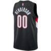 Scoot Henderson Portland Trail Blazers Nike Unisex Swingman Jersey - Black - Detail View