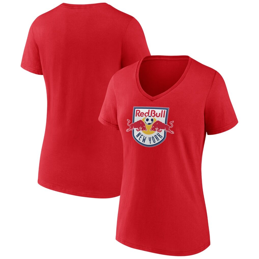 New York Red Bulls Women's Official Logo V-Neck T-Shirt