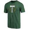 Portland Timbers Distressed Vintage Primary Tri-Blend T-Shirt - Green - Side View