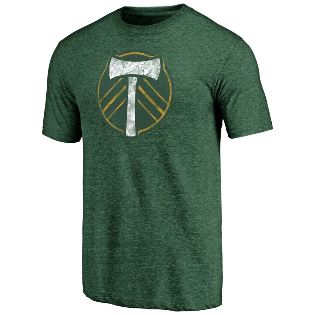 Portland Timbers Distressed Vintage Primary Tri-Blend T-Shirt