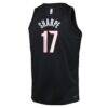 Shaedon Sharpe Portland Trail Blazers Nike Youth Icon Edition Swingman Jersey - Black - Detail View
