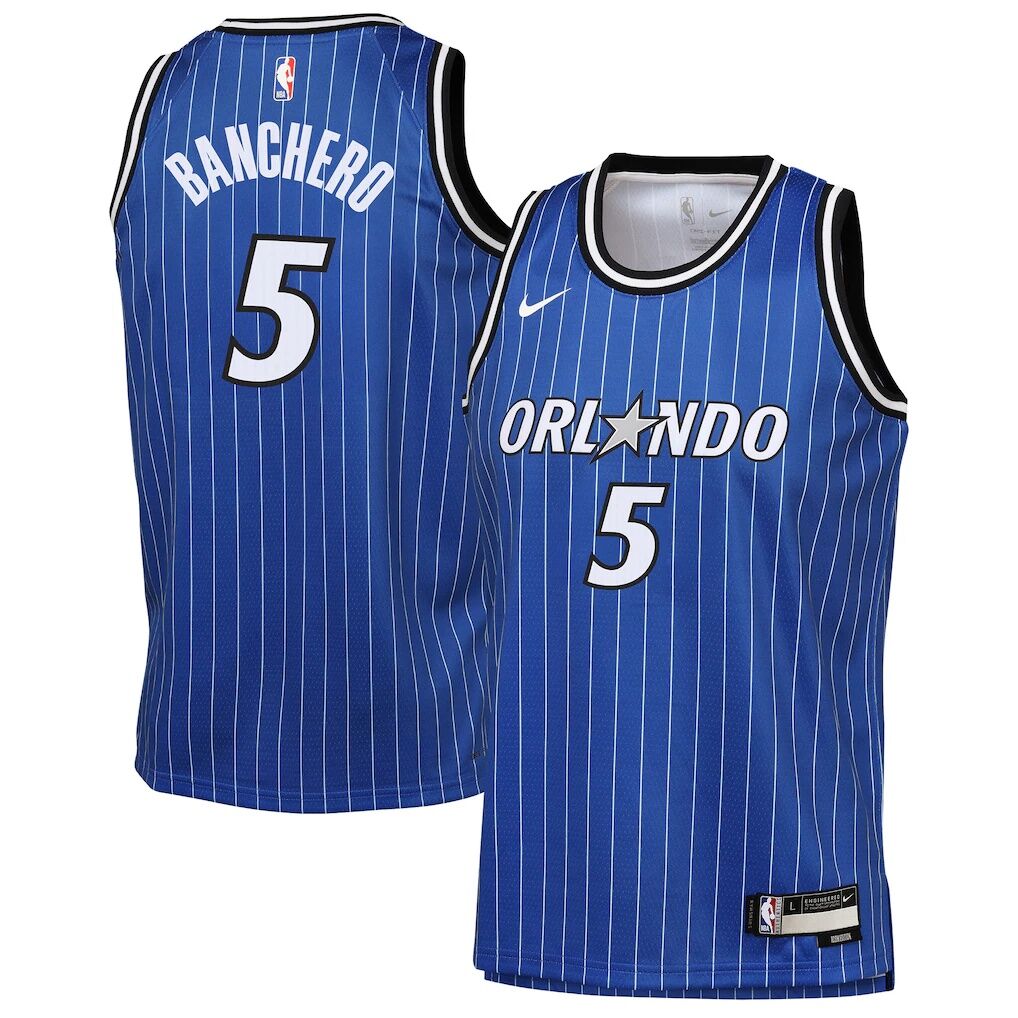 Paolo Banchero Orlando Magic Nike Youth Icon Edition Swingman Jersey