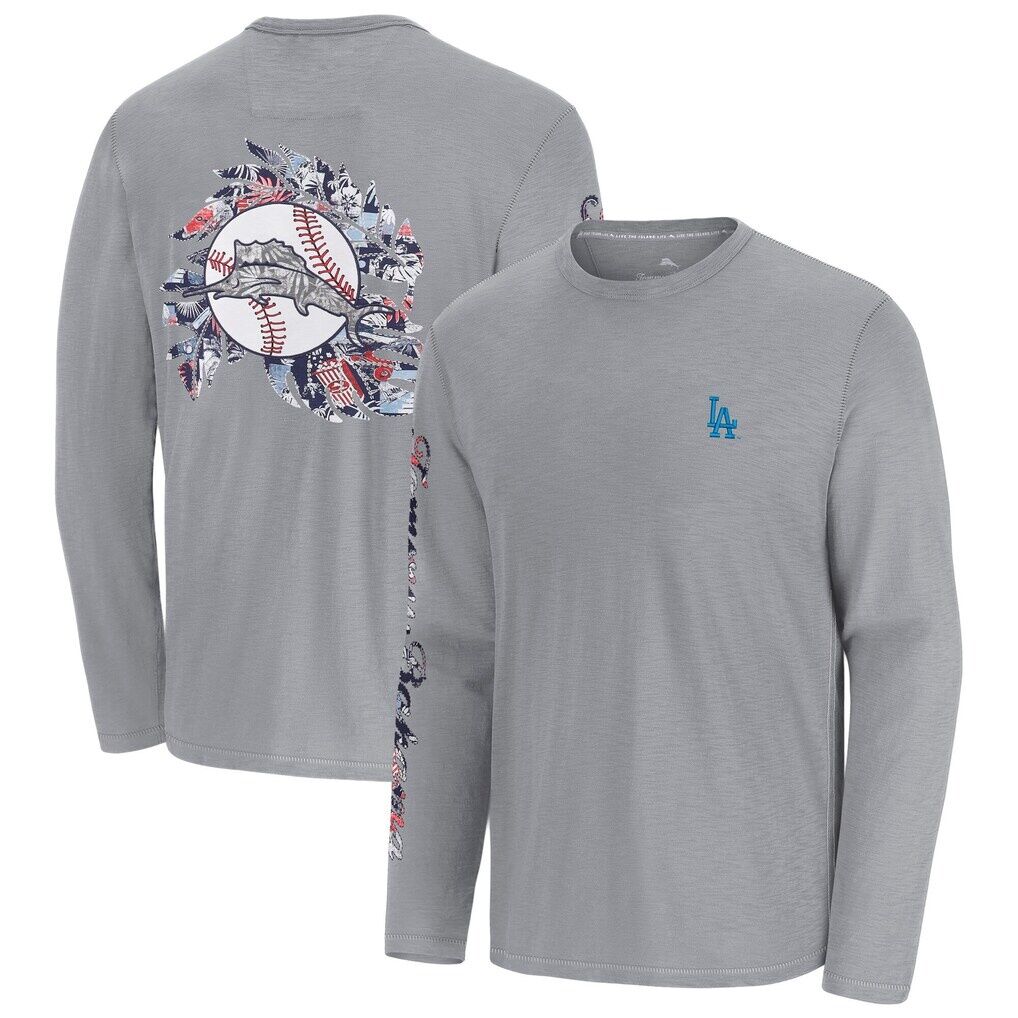 Los Angeles Dodgers Tommy Bahama Tropic Curveball Lux Long Sleeve T-Shirt