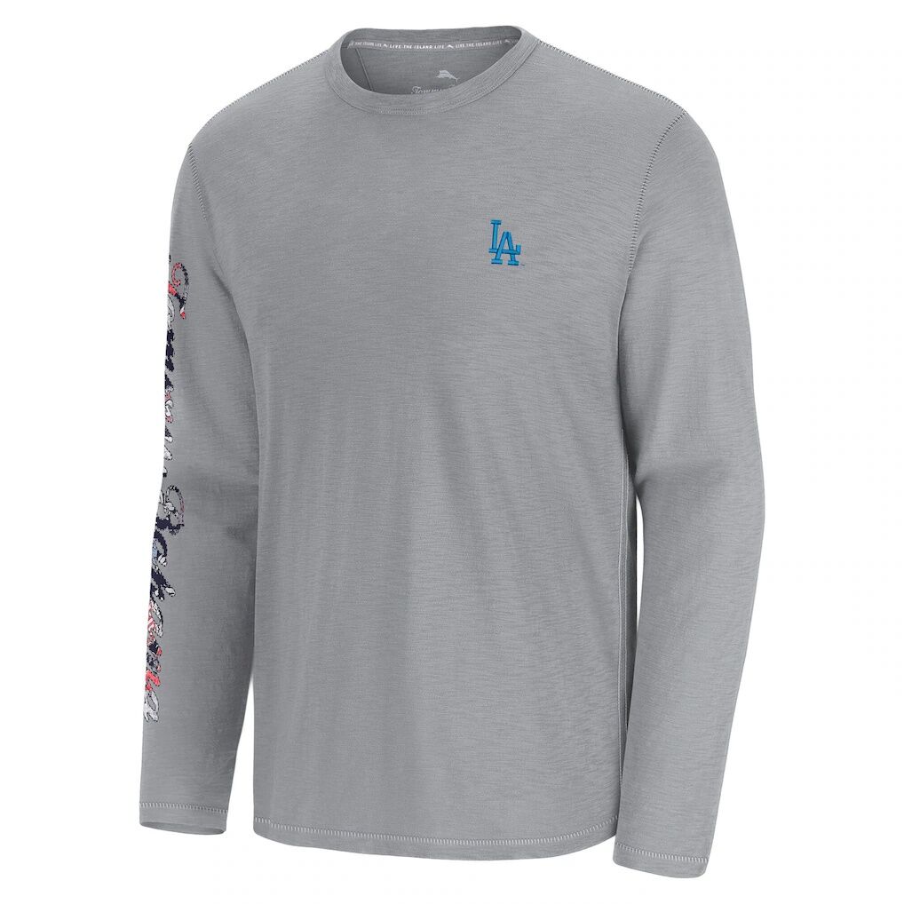 Los Angeles Dodgers Tommy Bahama Tropic Curveball Lux Long Sleeve T-Shirt