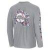 San Francisco Giants Tommy Bahama Tropic Curveball Lux Long Sleeve T-Shirt - Gray - Detail View