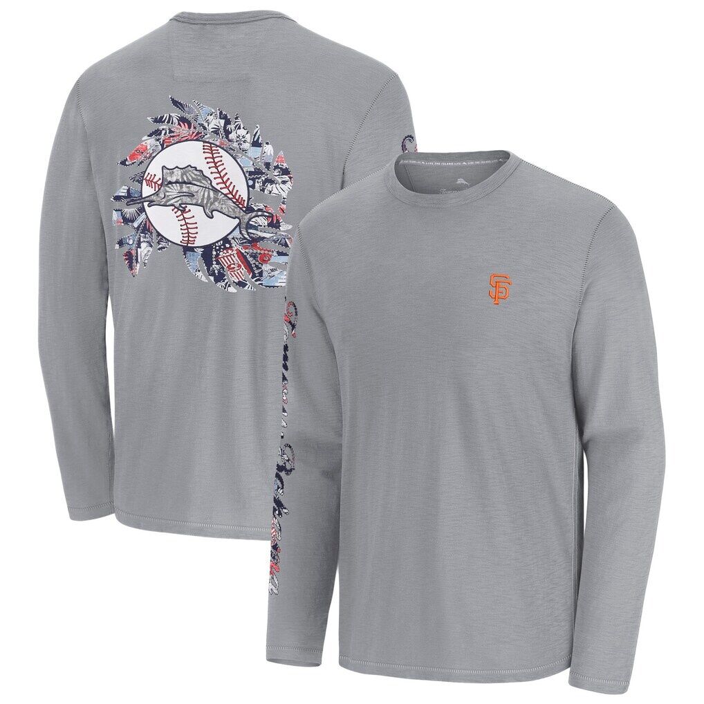 San Francisco Giants Tommy Bahama Tropic Curveball Lux Long Sleeve T-Shirt