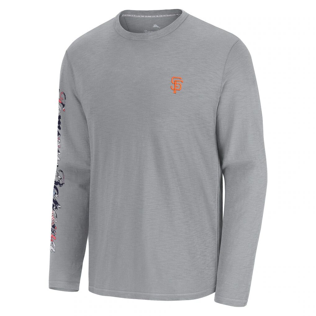 San Francisco Giants Tommy Bahama Tropic Curveball Lux Long Sleeve T-Shirt