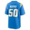 Caleb Murphy Los Angeles Chargers Nike Team Game Jersey - - Detail View