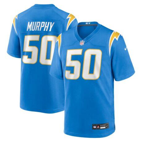 Caleb Murphy Los Angeles Chargers Nike Team Game Jersey - - Front View