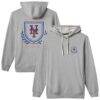 New York Mets TravisMathew Fleece Stadium Hoodie - Gray - Front View