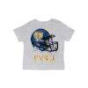 Fort Valley State Wildcats Vive La Fete Infant Dripping Football Helmet T-Shirt - Gray - Front View