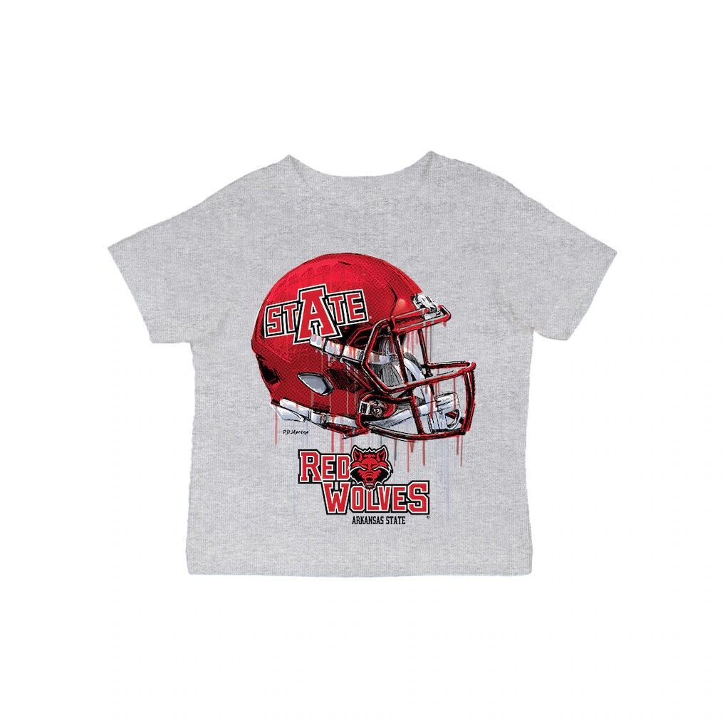 Arkansas State Red Wolves Vive La Fete Infant Dripping Football Helmet T-Shirt