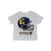 ETSU Buccaneers Vive La Fete Infant Dripping Football Helmet T-Shirt - Gray - Front View