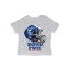 Georgia State Panthers Vive La Fete Infant Dripping Football Helmet T-Shirt - Gray - Front View