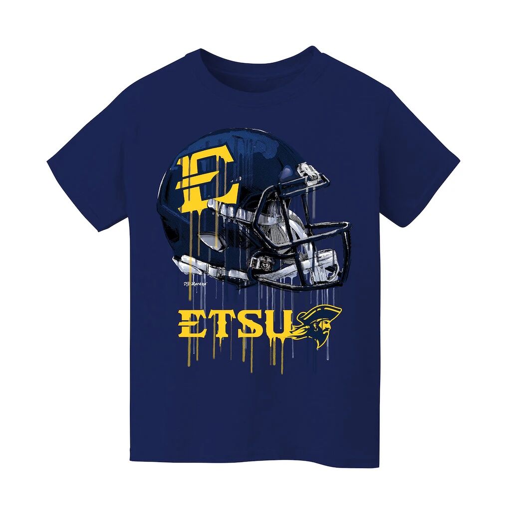 ETSU Buccaneers Vive La Fete Youth Dripping Football Helmet T-Shirt