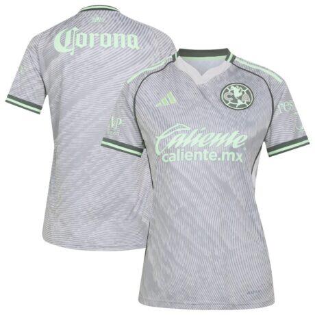 Club America adidas Women's Third 2025/26 Replica Jersey - Gray - Front View