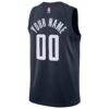 Washington Wizards Jordan Brand Unisex 2024/25 Custom Swingman Jersey - Navy - Detail View