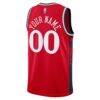 LA Clippers Jordan Brand Unisex 2024/25 Custom Swingman Jersey - Red - Detail View