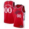 LA Clippers Jordan Brand Unisex 2024/25 Custom Swingman Jersey - Red - Front View