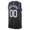 Utah Jazz Jordan Brand Unisex 2024/25 Custom Swingman Jersey - Black - Detail View
