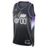 Utah Jazz Jordan Brand Unisex 2024/25 Custom Swingman Jersey - Black - Side View