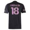 Jordi Alba Ramos Inter Miami CF adidas 2025 The Fortitude Kit Authentic Player Jersey - Black - Detail View