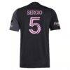 Sergio Busquets Inter Miami CF adidas 2025 The Fortitude Kit Authentic Player Jersey - Black - Detail View