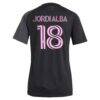 Jordi Alba Ramos Inter Miami CF adidas Women's 2025 The Fortitude Kit Replica Player Jersey - Black - Detail View