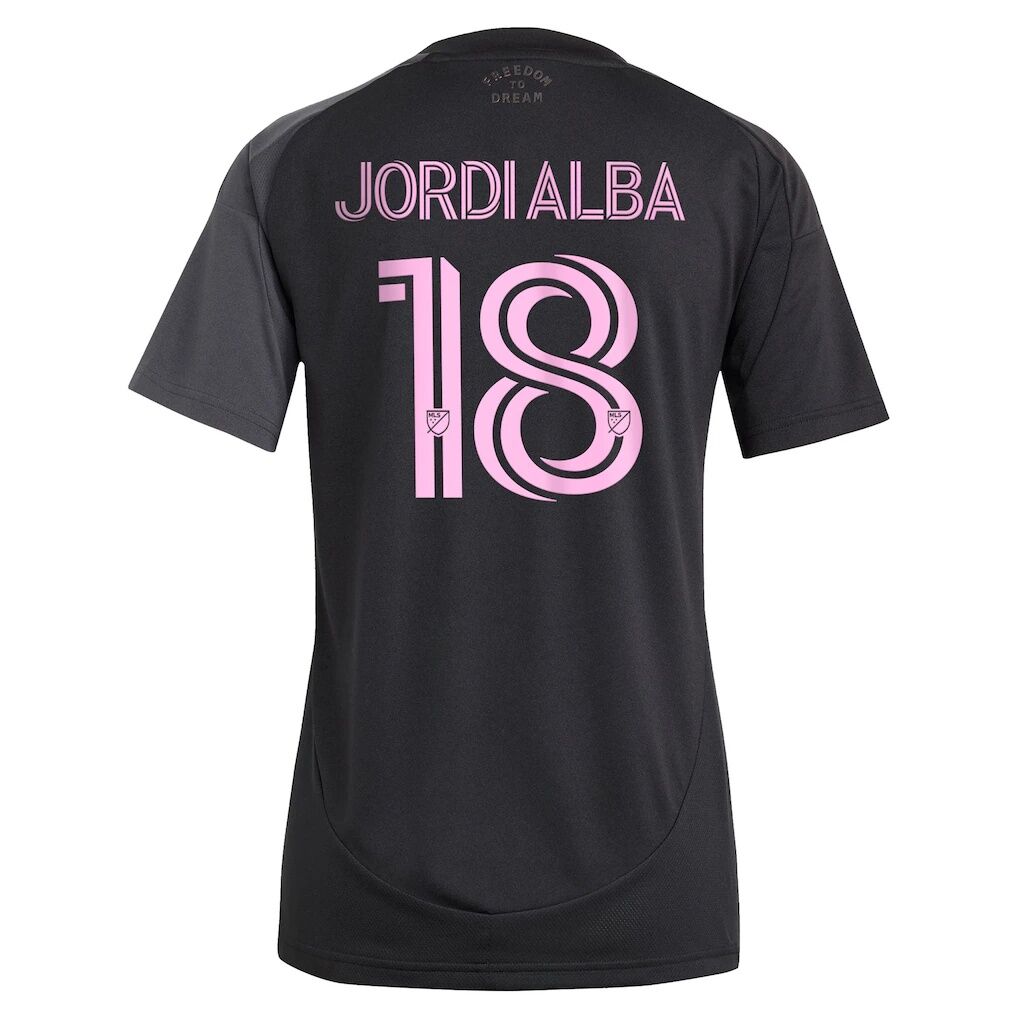 Jordi Alba Ramos Inter Miami CF adidas Women's 2025 The Fortitude Kit Replica Player Jersey