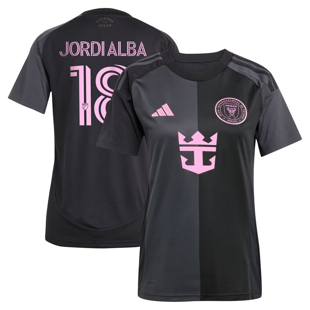Jordi Alba Ramos Inter Miami CF adidas Women's 2025 The Fortitude Kit Replica Player Jersey