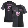 Sergio Busquets Inter Miami CF adidas Women's 2025 The Fortitude Kit Replica Player Jersey - Black - Front View