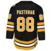 David Pastrnak Boston Bruins Youth Home Premier Player Jersey - Black - Detail View