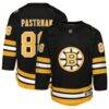 David Pastrnak Boston Bruins Youth Home Premier Player Jersey - Black - Front View