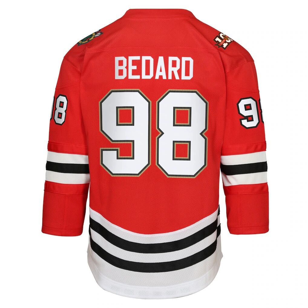 Connor Bedard Chicago Blackhawks Youth Home Centennial Premier Jersey