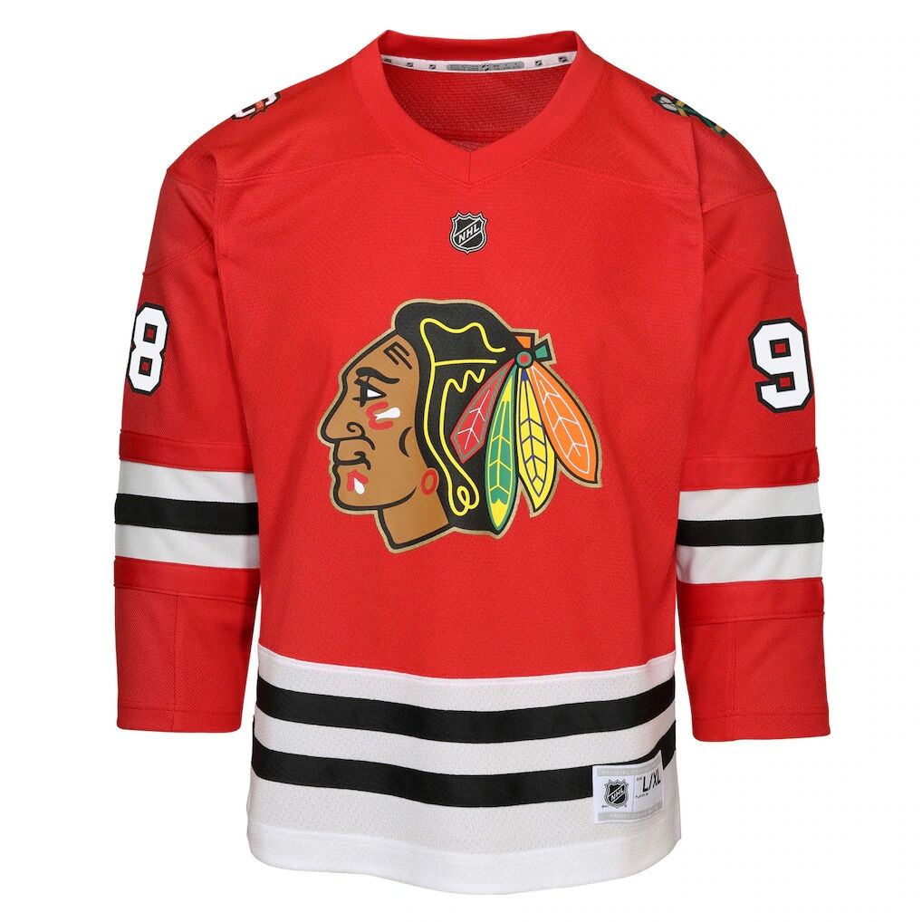 Connor Bedard Chicago Blackhawks Youth Home Centennial Premier Jersey