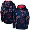 LA Clippers Outerstuff Youth Moving Violation Hoodie - Navy - Front View