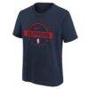 LA Clippers Nike Youth Practice T-Shirt - Navy - Back View