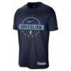 Memphis Grizzlies Nike 2025/26 On-Court Flare Performance Practice T-Shirt - Navy - Side View