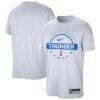 Oklahoma City Thunder Nike 2025/26 On-Court Flare Performance Practice T-Shirt - White - Front View