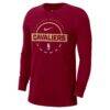 Cleveland Cavaliers Nike Authentic Long Sleeve Practice T-Shirt - Wine - Side View