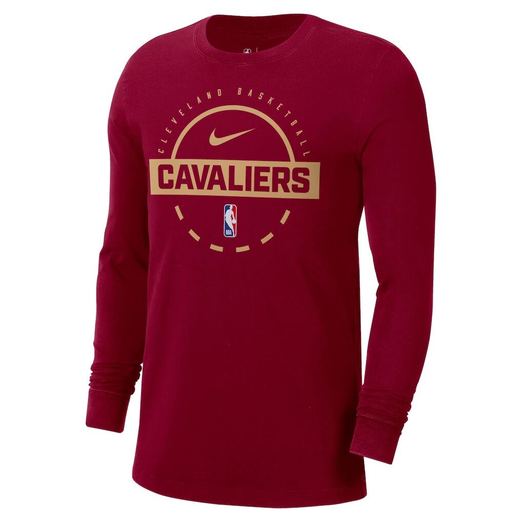 Cleveland Cavaliers Nike Authentic Long Sleeve Practice T-Shirt – Wine