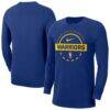 Golden State Warriors Nike Authentic Long Sleeve Practice T-Shirt - Royal - Front View