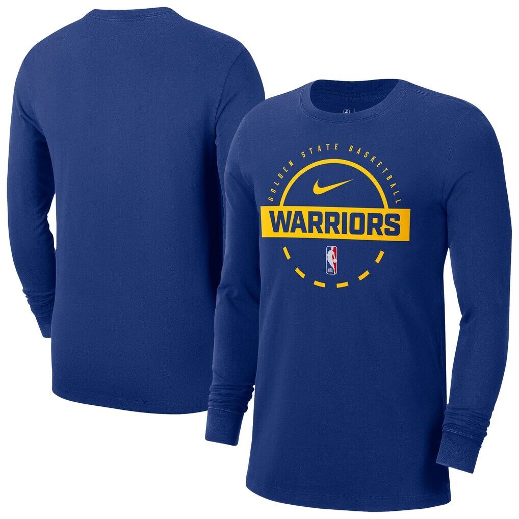 Golden State Warriors Nike Authentic Long Sleeve Practice T-Shirt – Royal