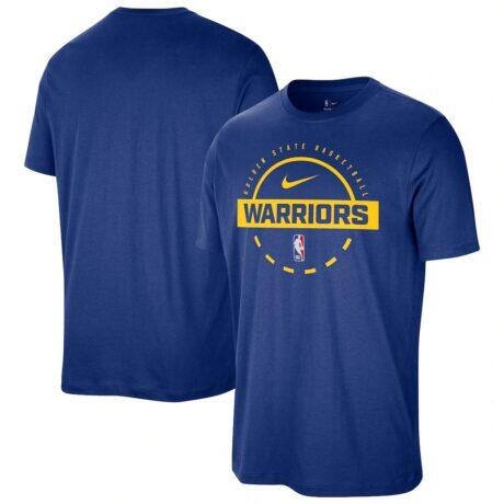 Golden State Warriors Nike Authentic Practice T-Shirt - Royal - Front View