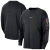 NBA Nike Team 31 Max90 Long Sleeve T-Shirt - Black - Front View