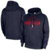 LA Clippers Nike 2025/26 Authentic Practice Club Pullover Hoodie - Navy - Front View