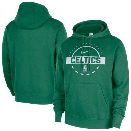 Boston Celtics Nike 2025/26 Authentic Practice Club Pullover Hoodie - - Front View