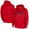 Chicago Bulls Nike 2025/26 Authentic Practice Club Pullover Hoodie - Red - Front View