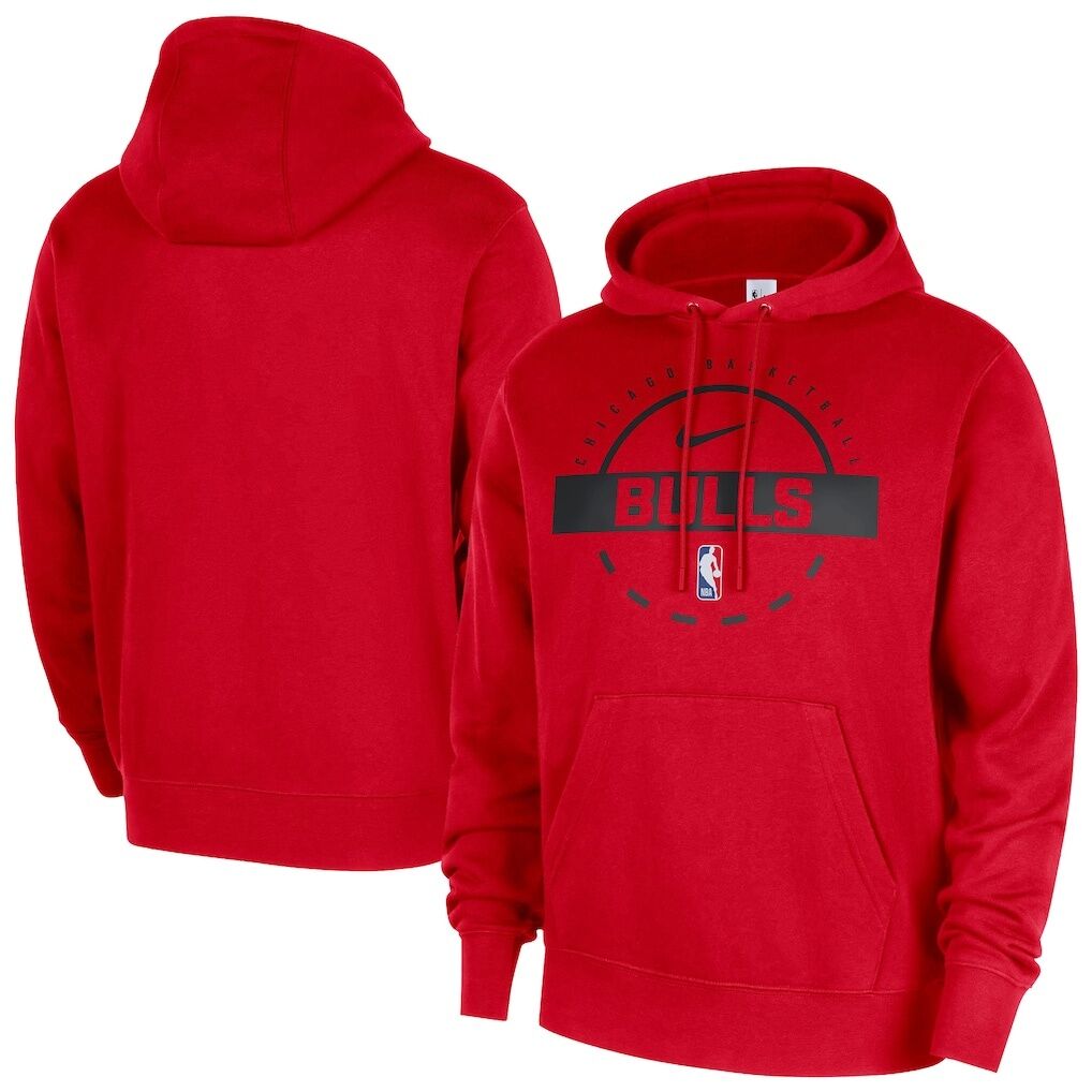 Chicago Bulls Nike 2025/26 Authentic Practice Club Pullover Hoodie